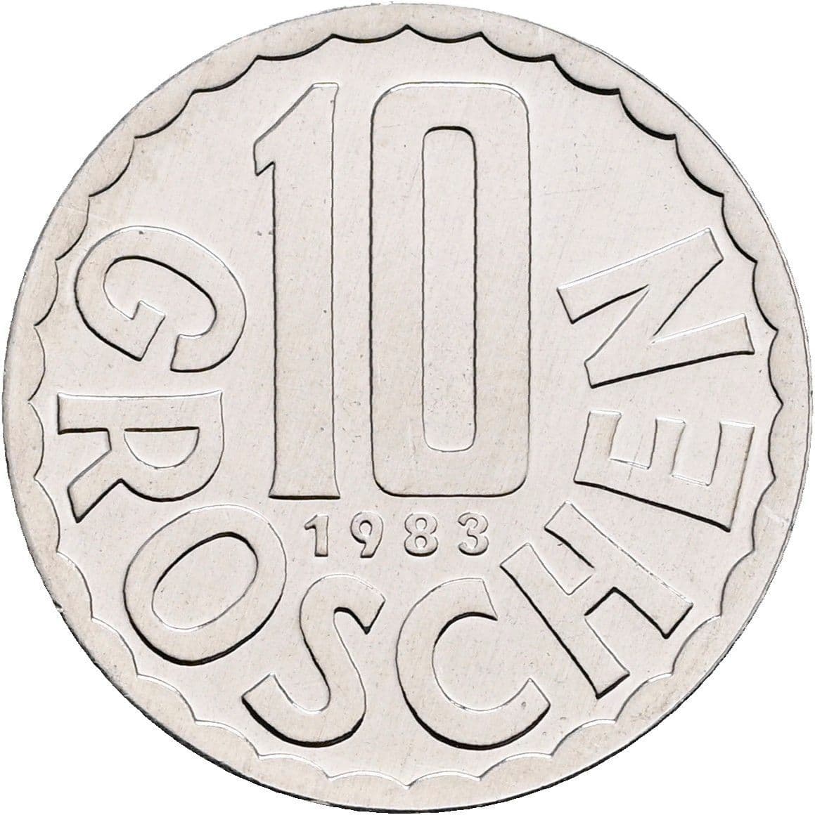 10 Groschen 1983 – Vorderseite