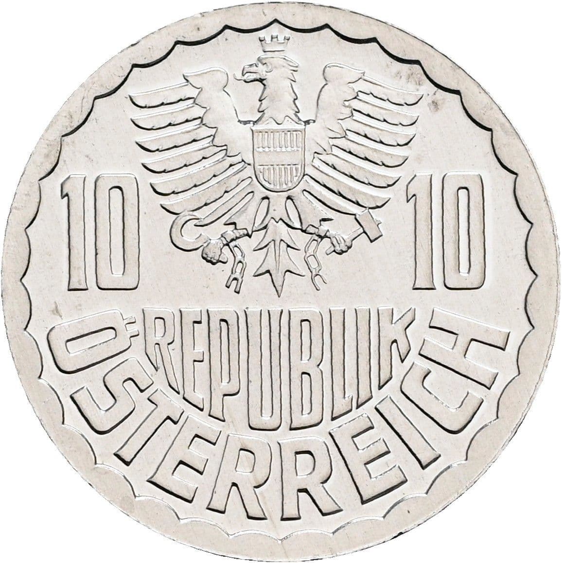 10 Groschen 1983 – Rückseite