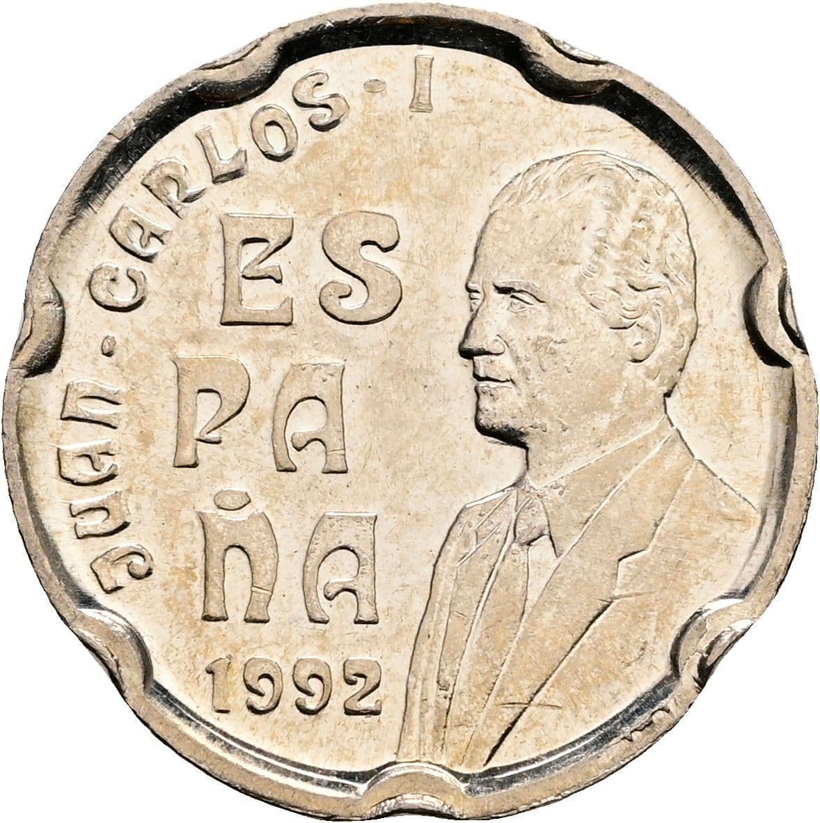 50 Pesetas Juan Carlos I. 1992 – Vorderseite