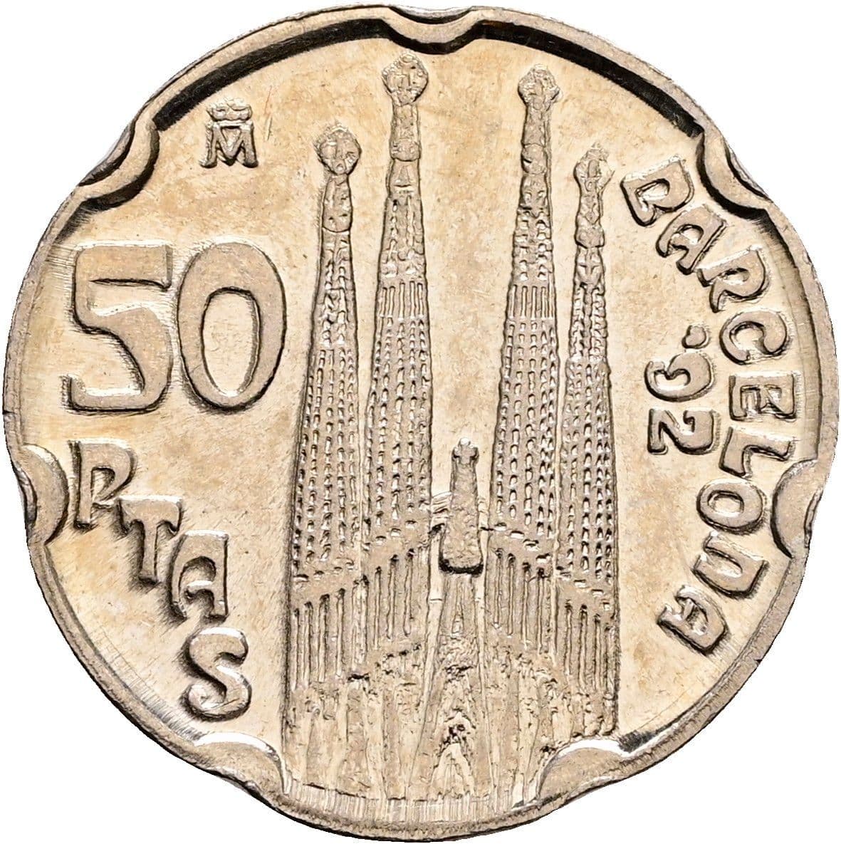 50 Pesetas Juan Carlos I. 1992 – Rückseite