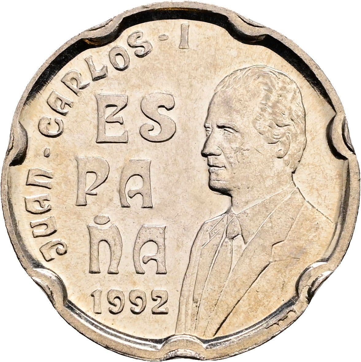 50 Pesetas Juan Carlos I. 1992 – Vorderseite