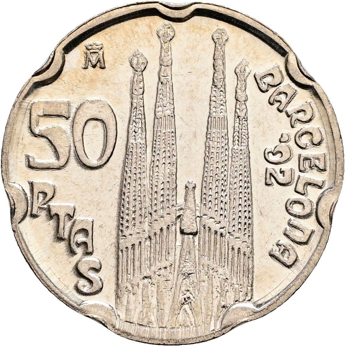 50 Pesetas Juan Carlos I. 1992 – Rückseite