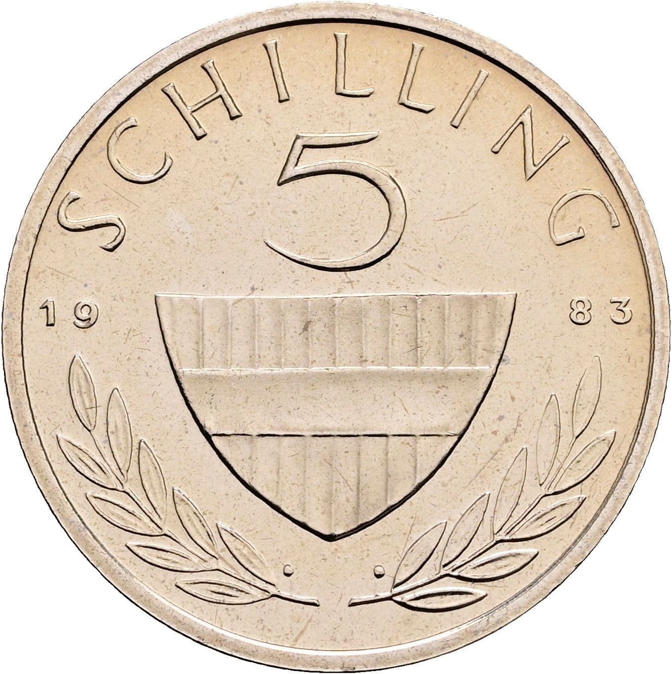 5 Schilling 1983 – Vorderseite