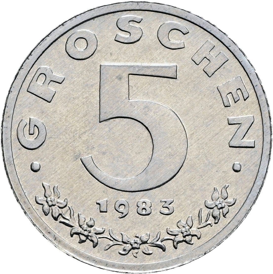 5 Groschen 1983 – Vorderseite