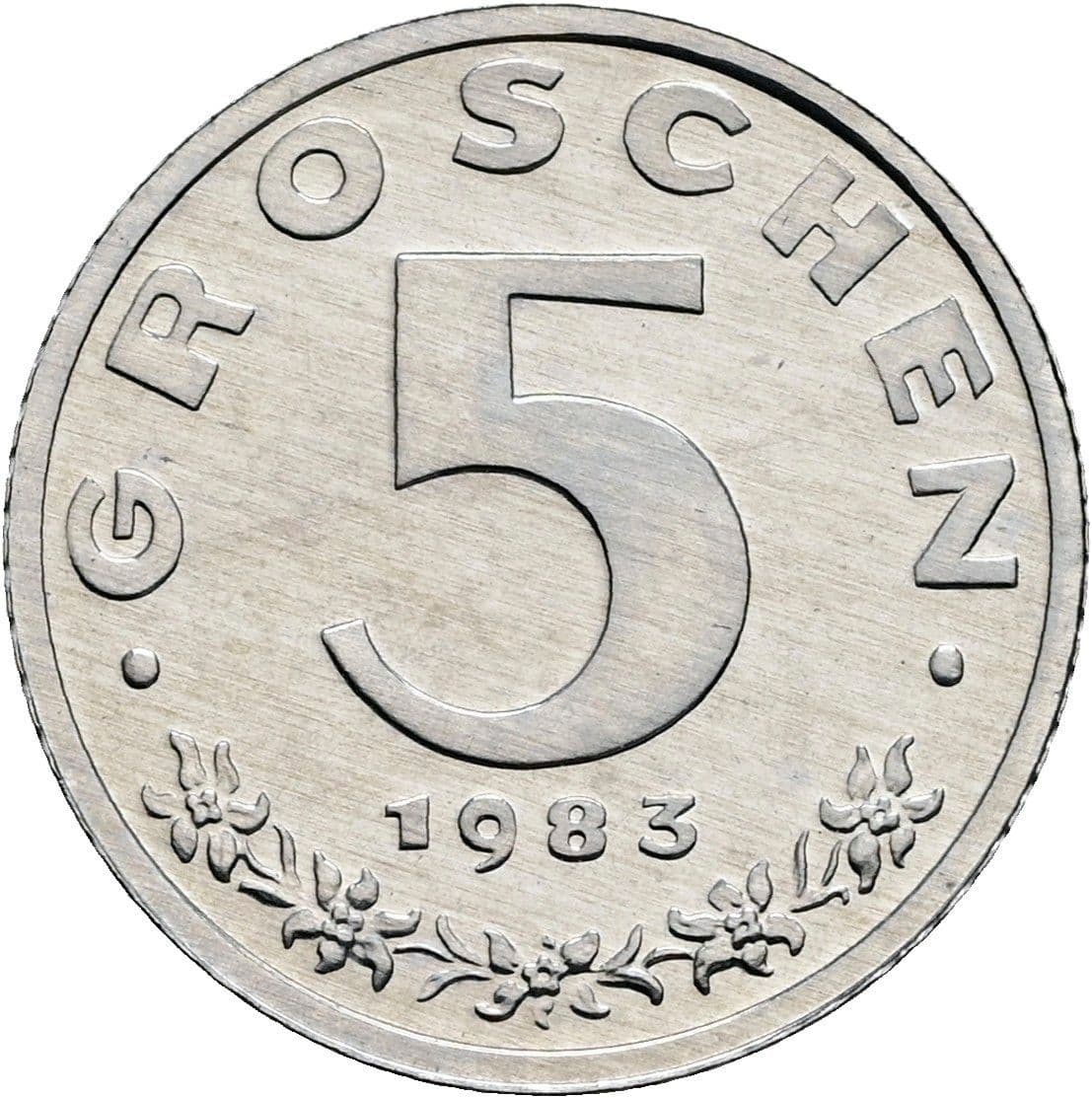 5 Groschen 1983 – Vorderseite