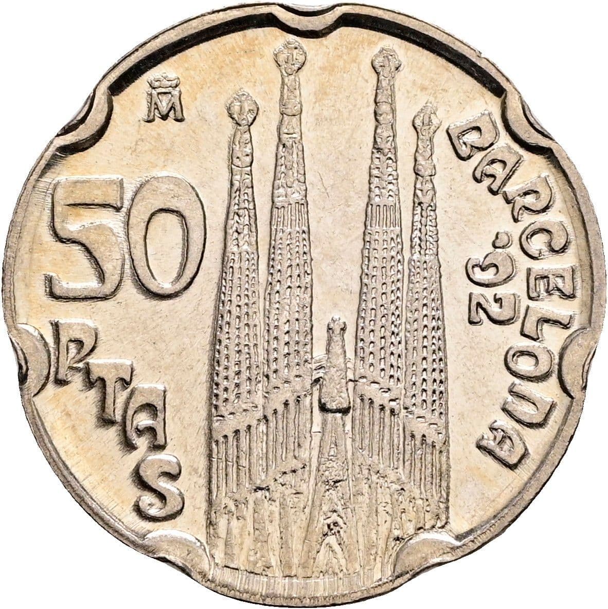 50 Pesetas Juan Carlos I. 1992 – Rückseite