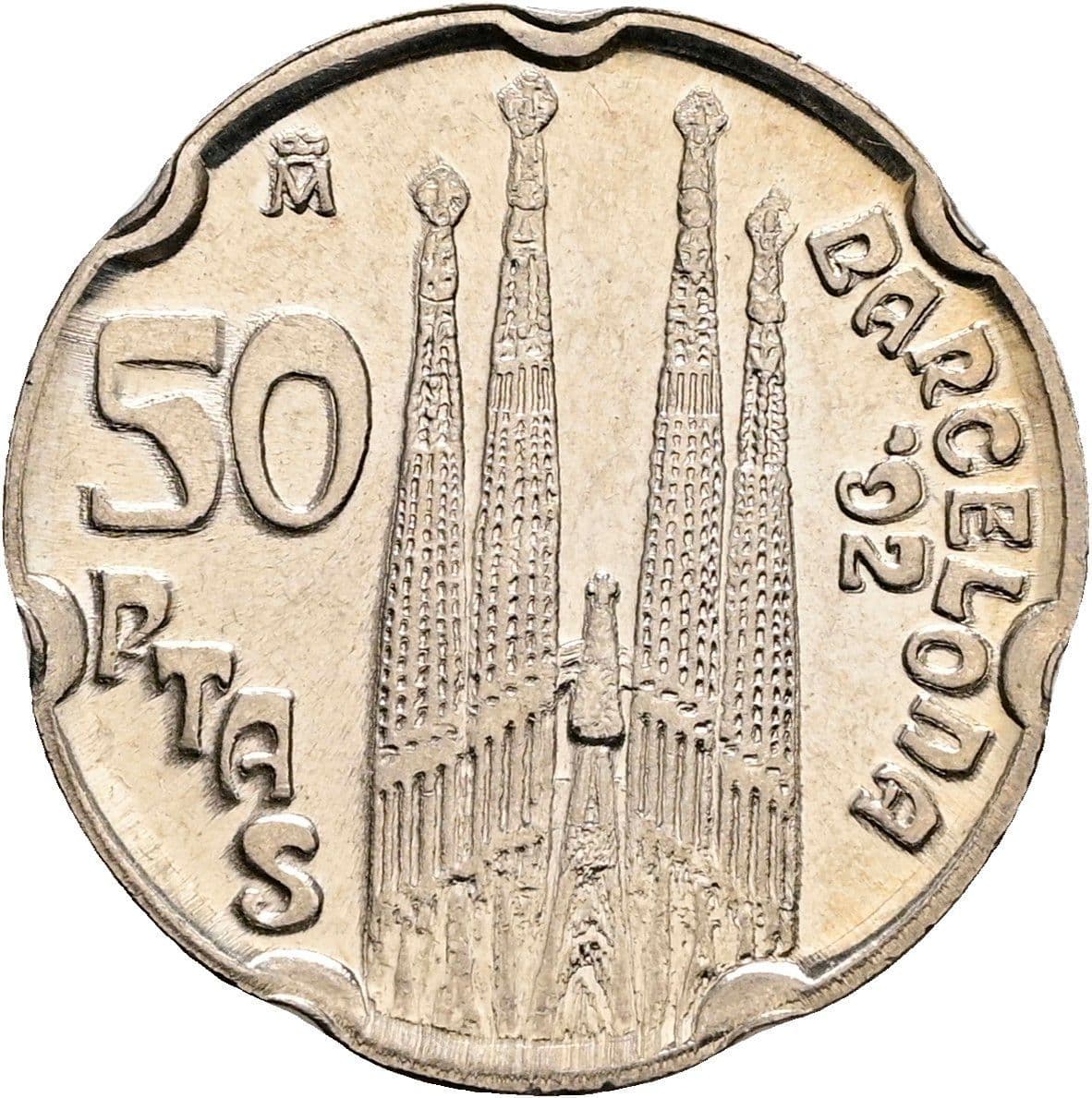 50 Pesetas Juan Carlos I. 1992 – Rückseite