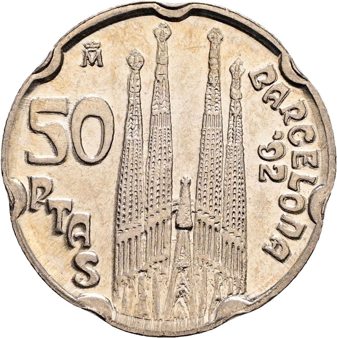 50 Pesetas Juan Carlos I. 1992 – Rückseite