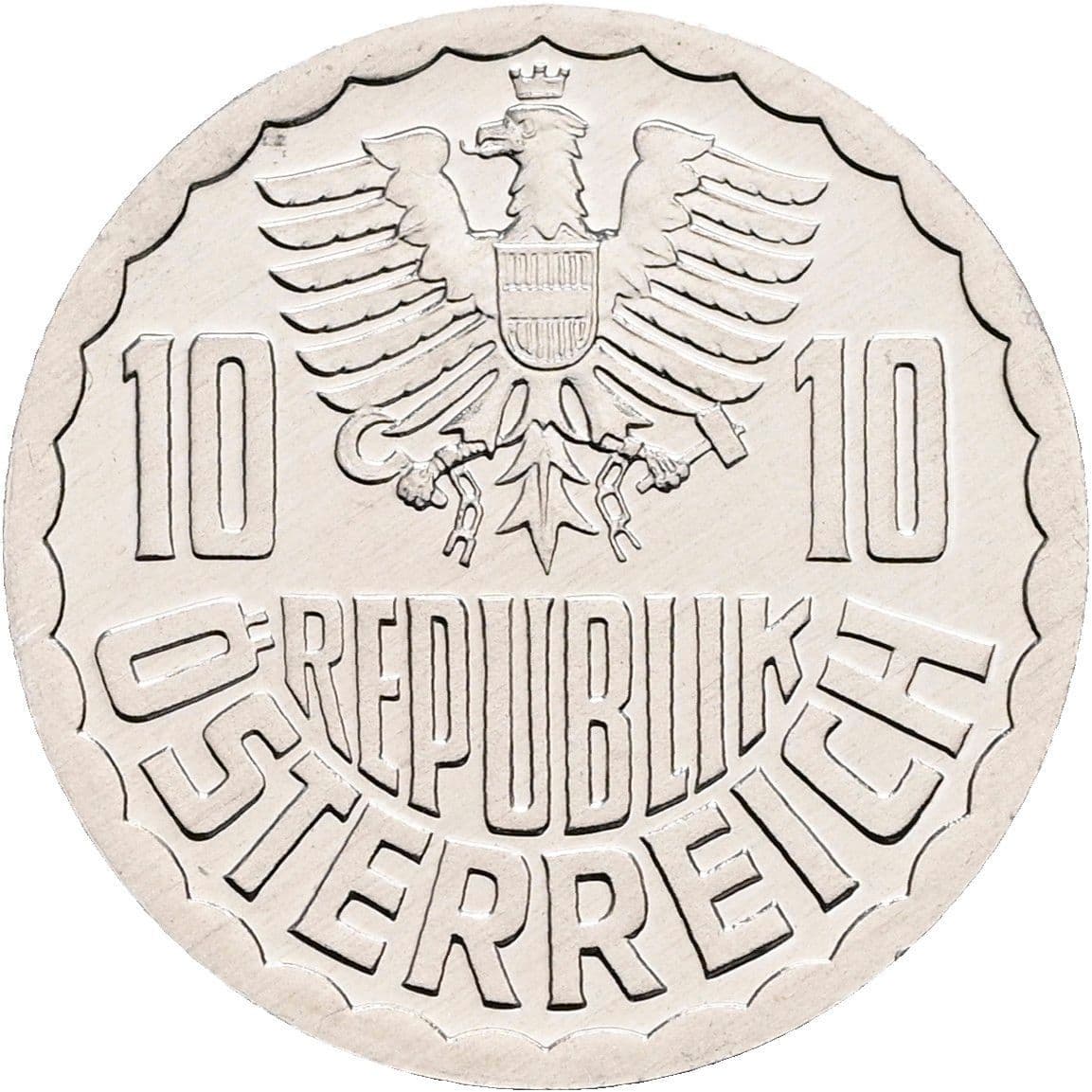10 Groschen 1990 – Rückseite