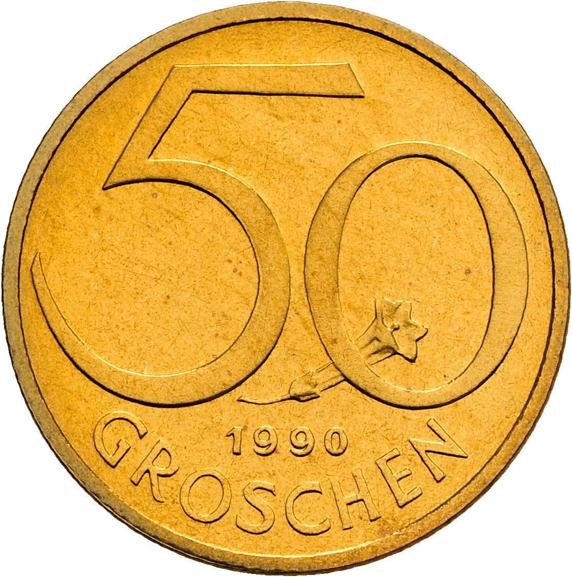 50 Groschen 1990 – Vorderseite