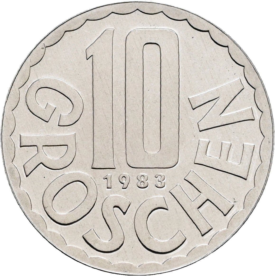 10 Groschen 1983 – Vorderseite