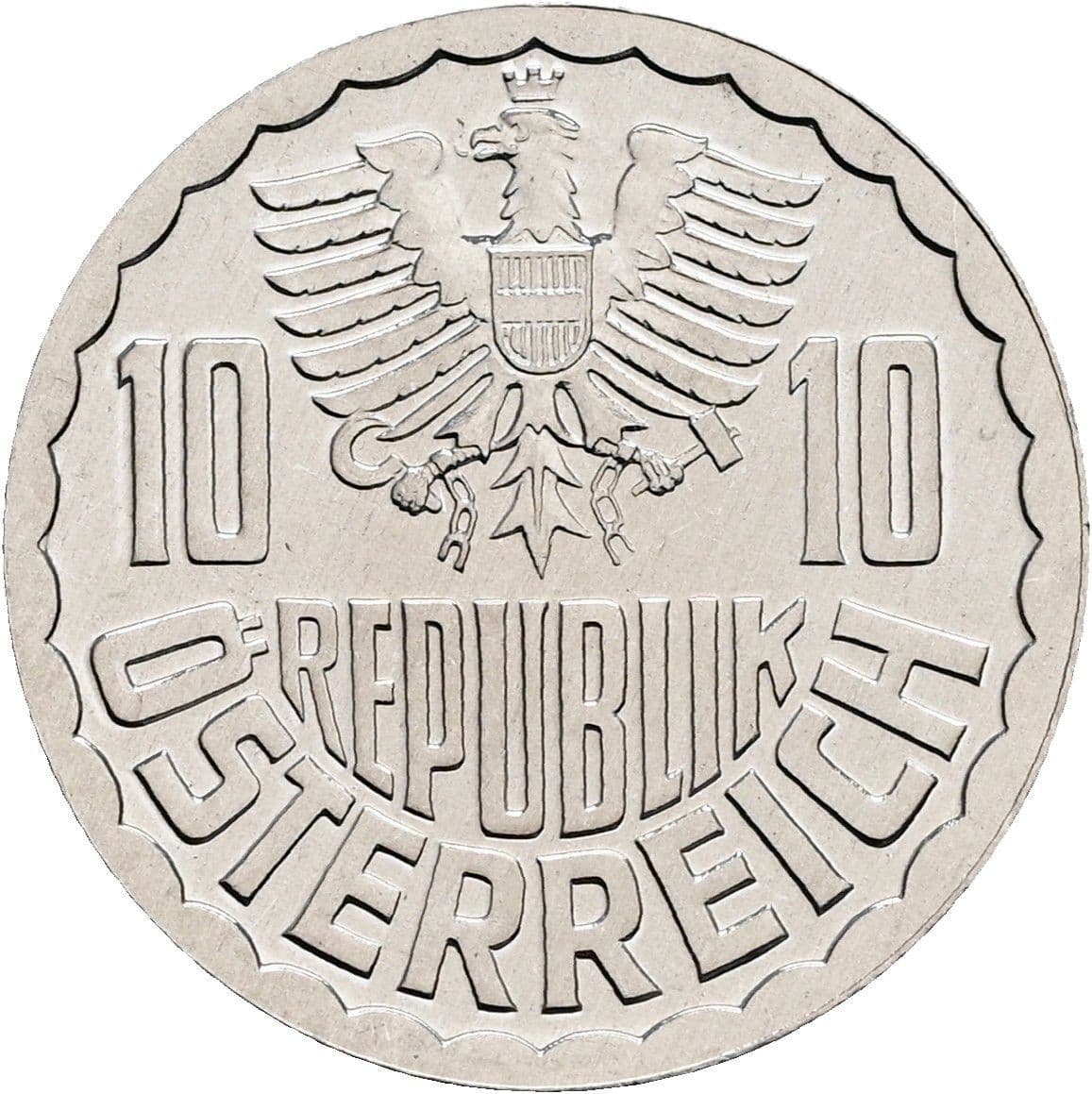 10 Groschen 1983 – Rückseite