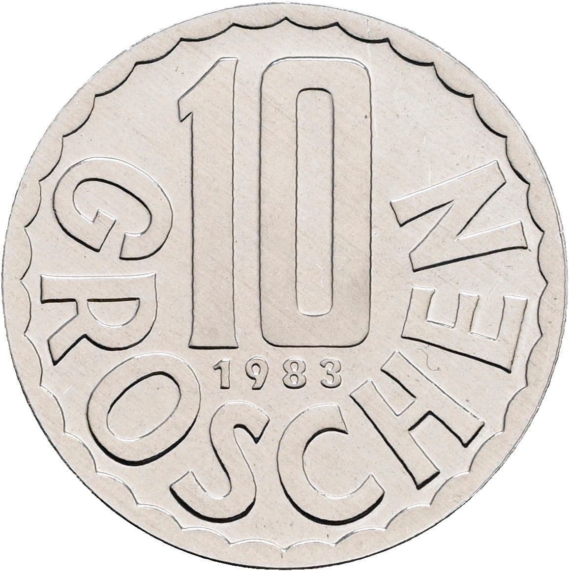 10 Groschen 1983 – Vorderseite