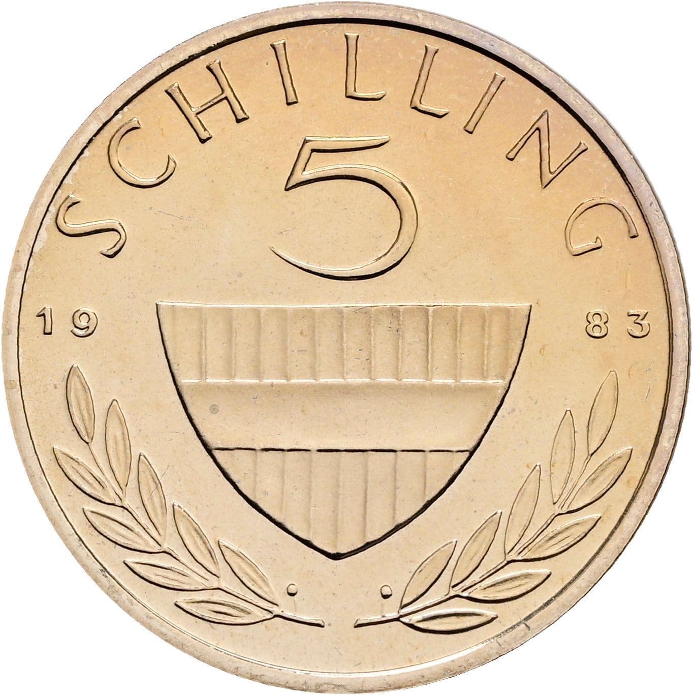 5 Schilling 1983 – Vorderseite
