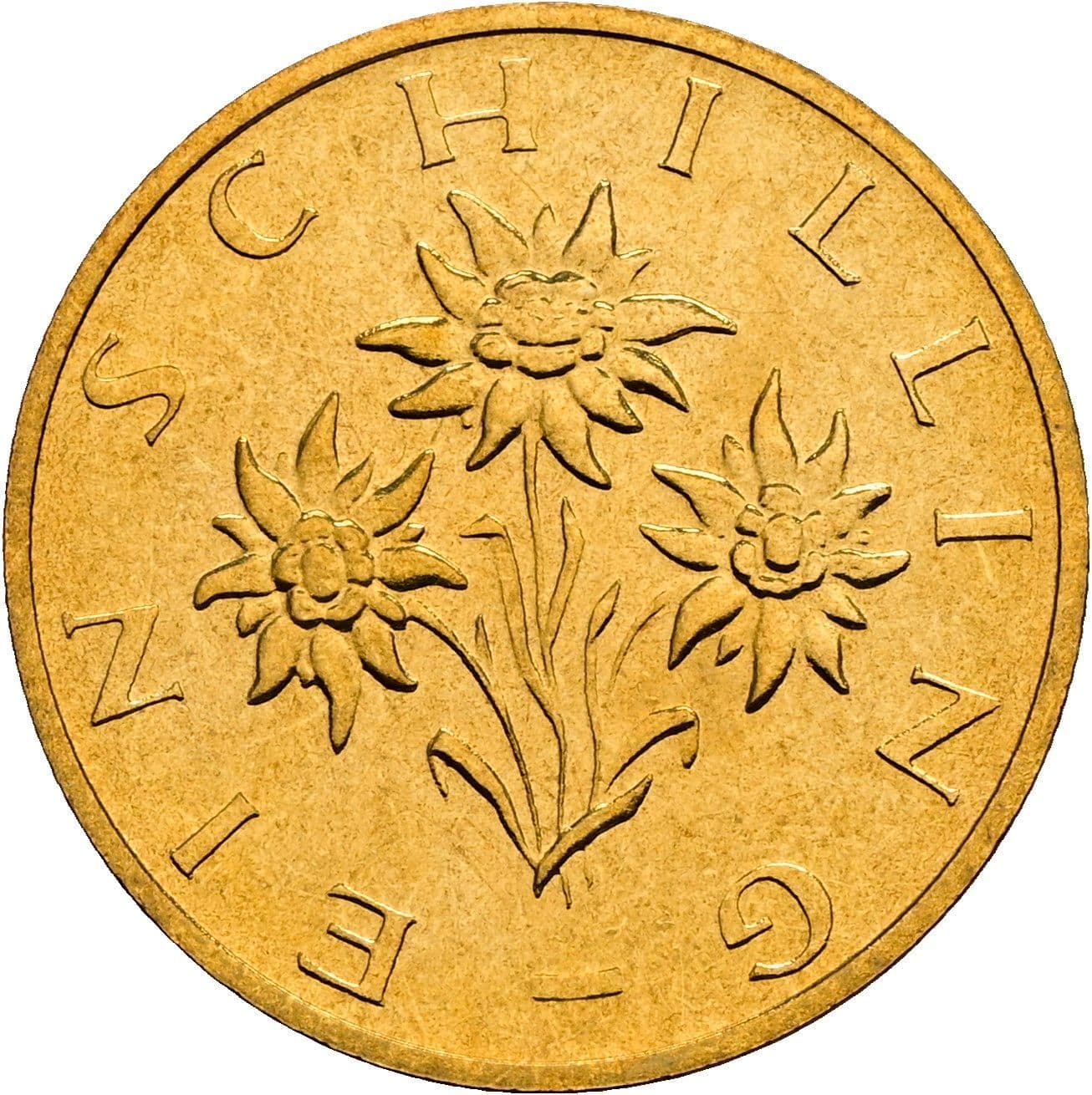 1 Schilling 1990 – Rückseite