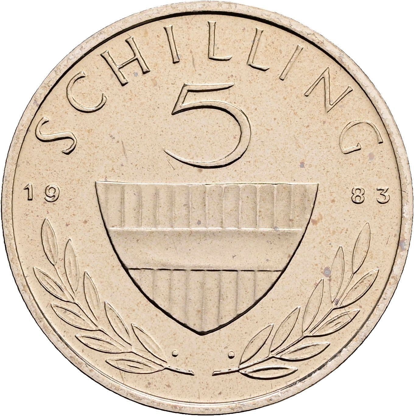 5 Schilling 1983 – Vorderseite