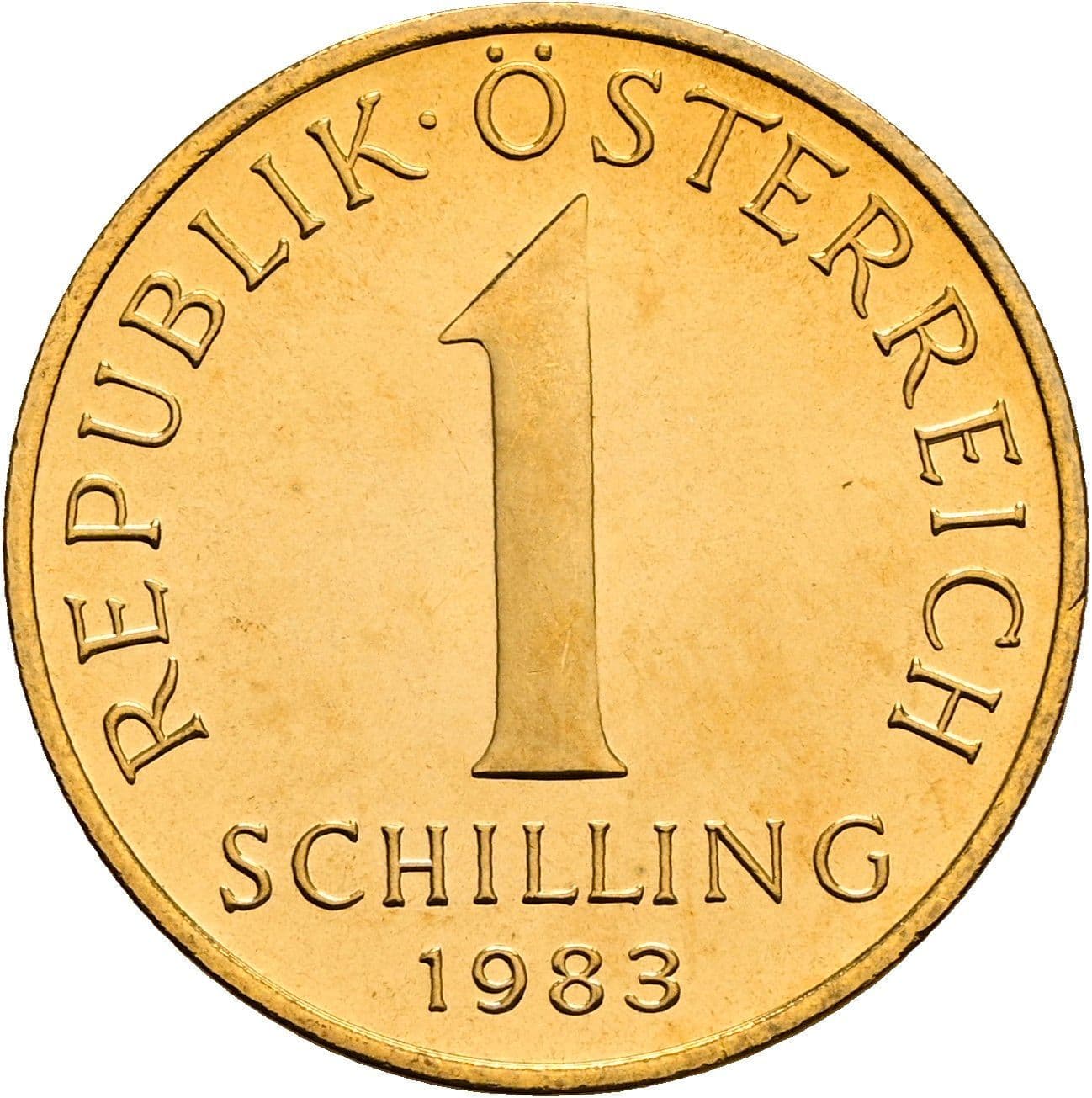 1 Schilling 1983 – Vorderseite