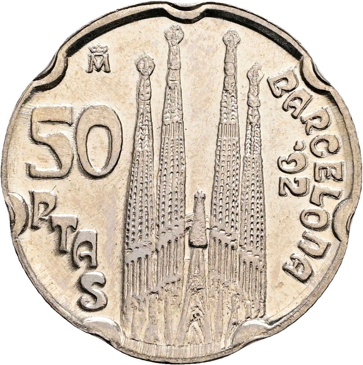 50 Pesetas Juan Carlos I. 1992 – Rückseite