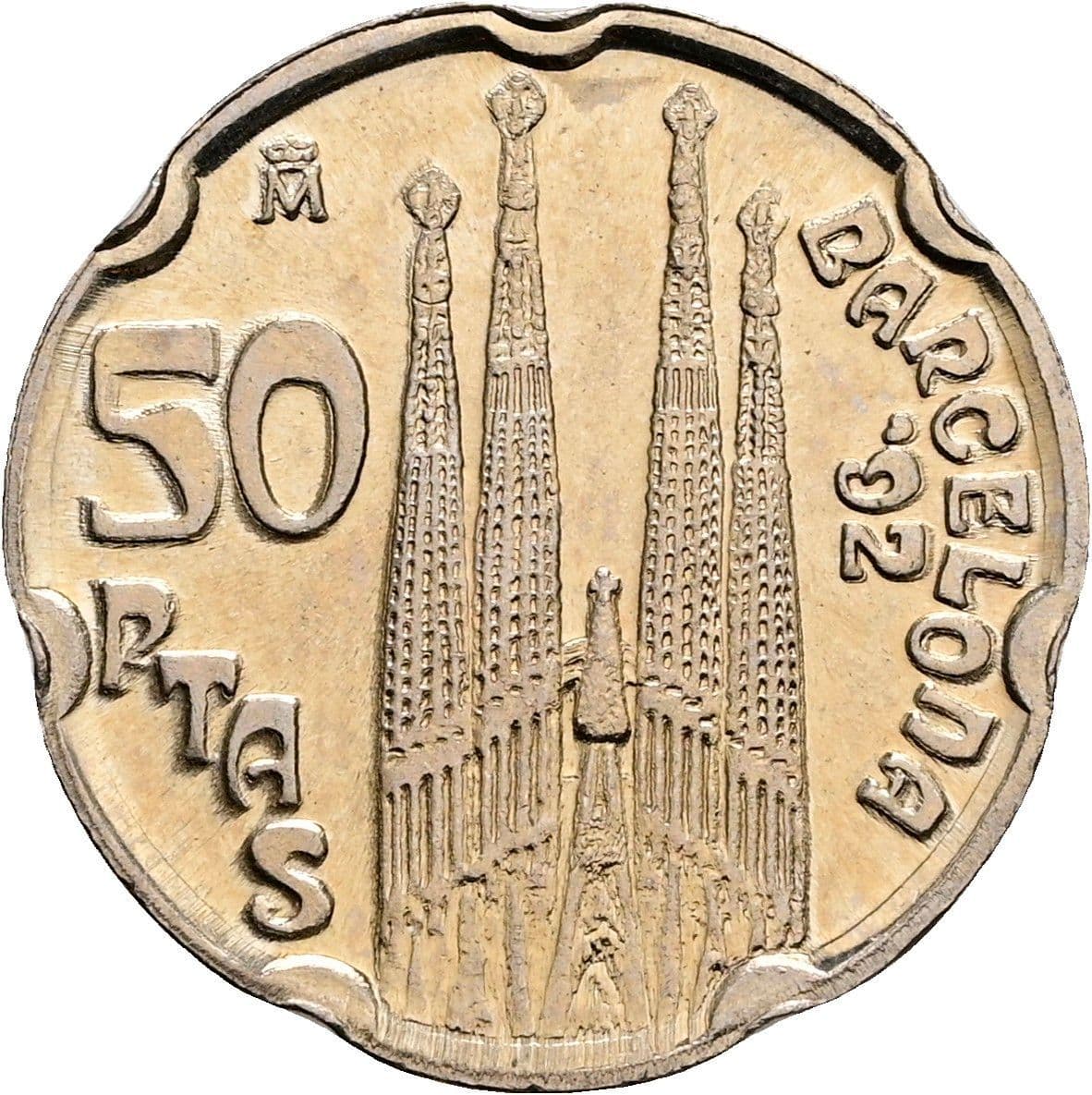 50 Pesetas Juan Carlos I. 1992 – Rückseite