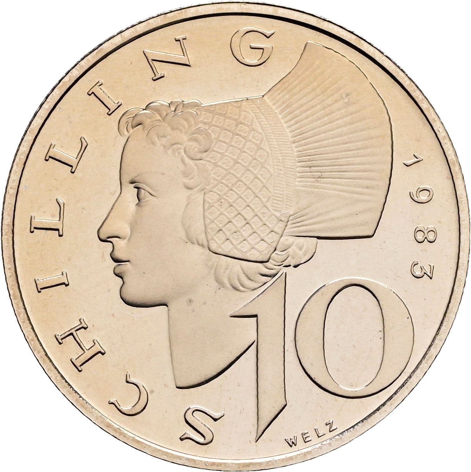 10 Schilling 1983 – Vorderseite
