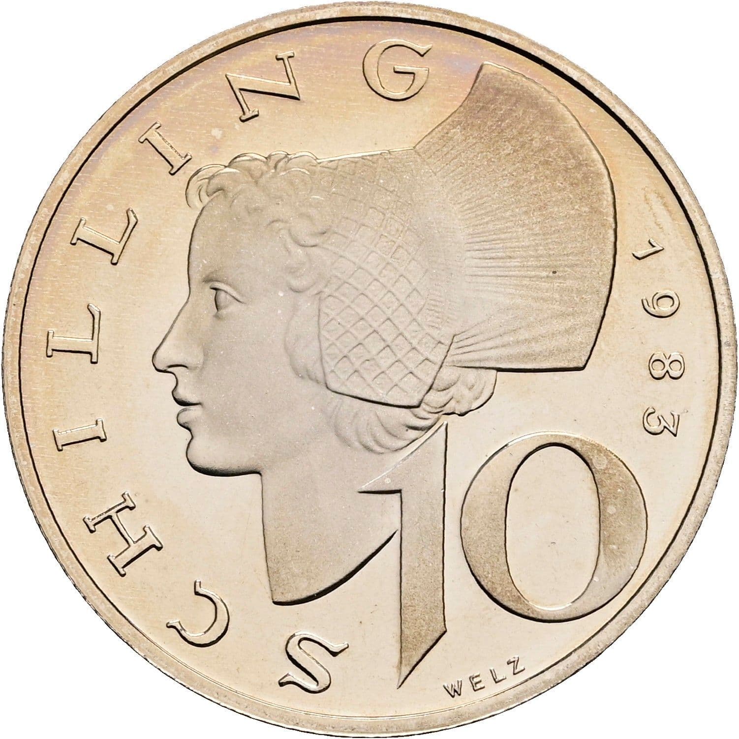 10 Schilling 1983 – Vorderseite