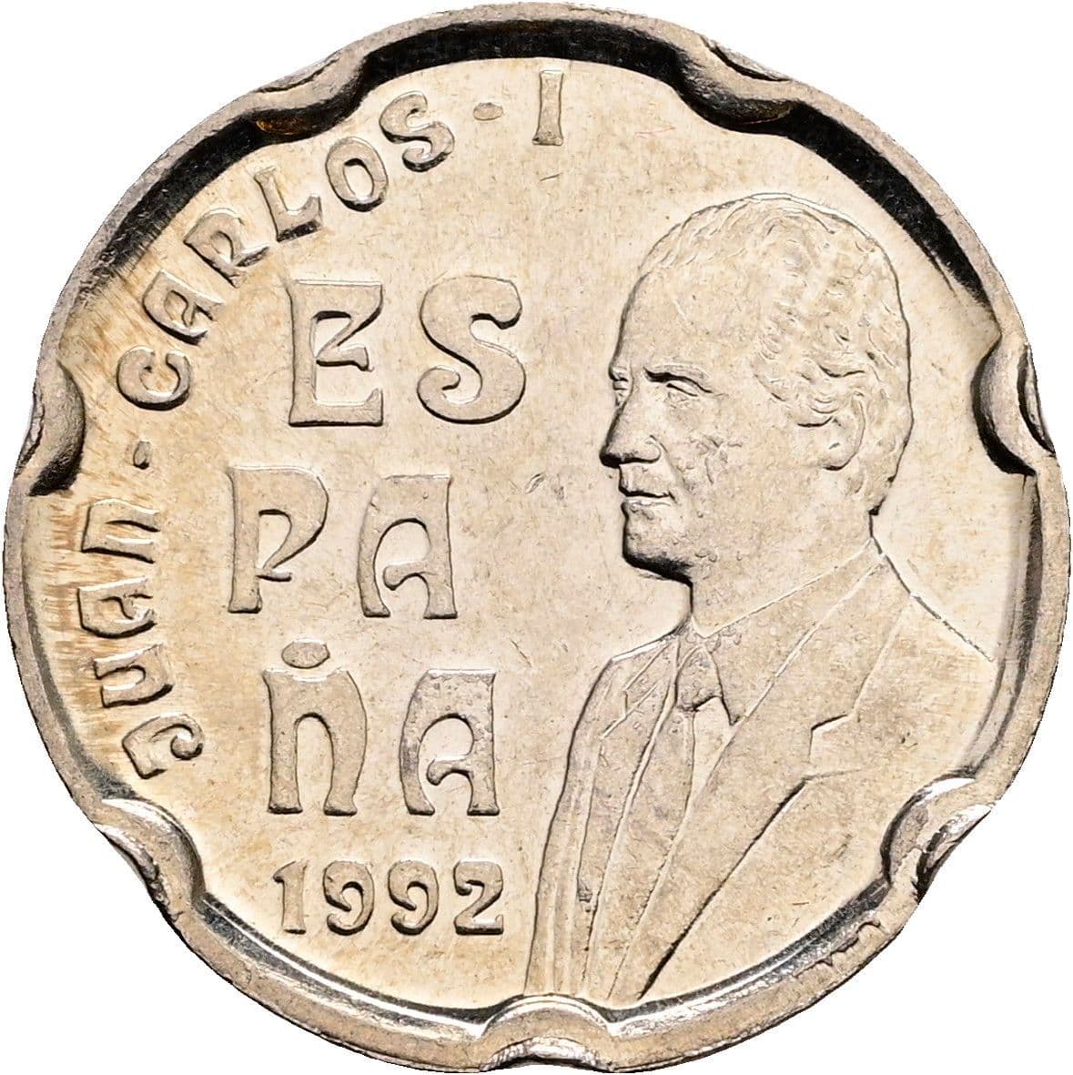 50 Pesetas Juan Carlos I. 1992 – Vorderseite