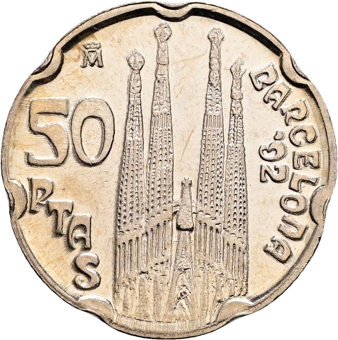 50 Pesetas Juan Carlos I. 1992 – Rückseite