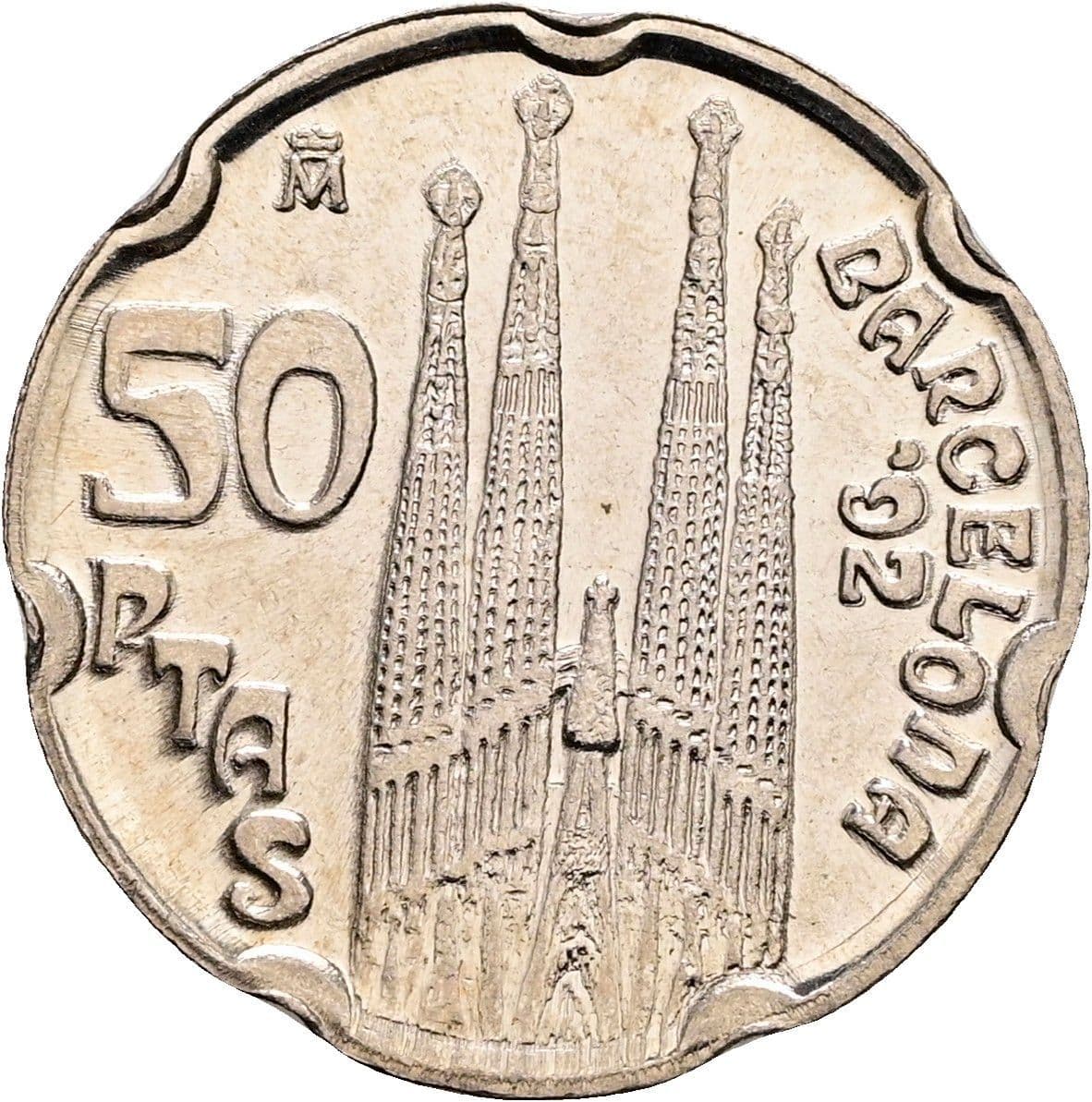 50 Pesetas Juan Carlos I. 1992 – Rückseite