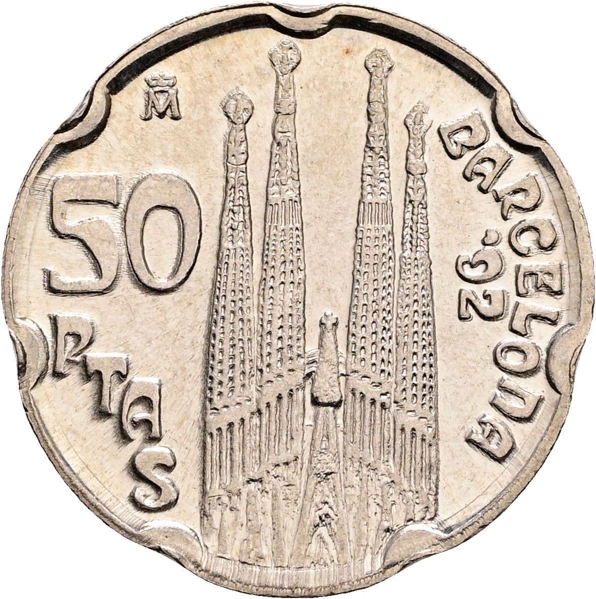 50 Pesetas Juan Carlos I. 1992 – Rückseite