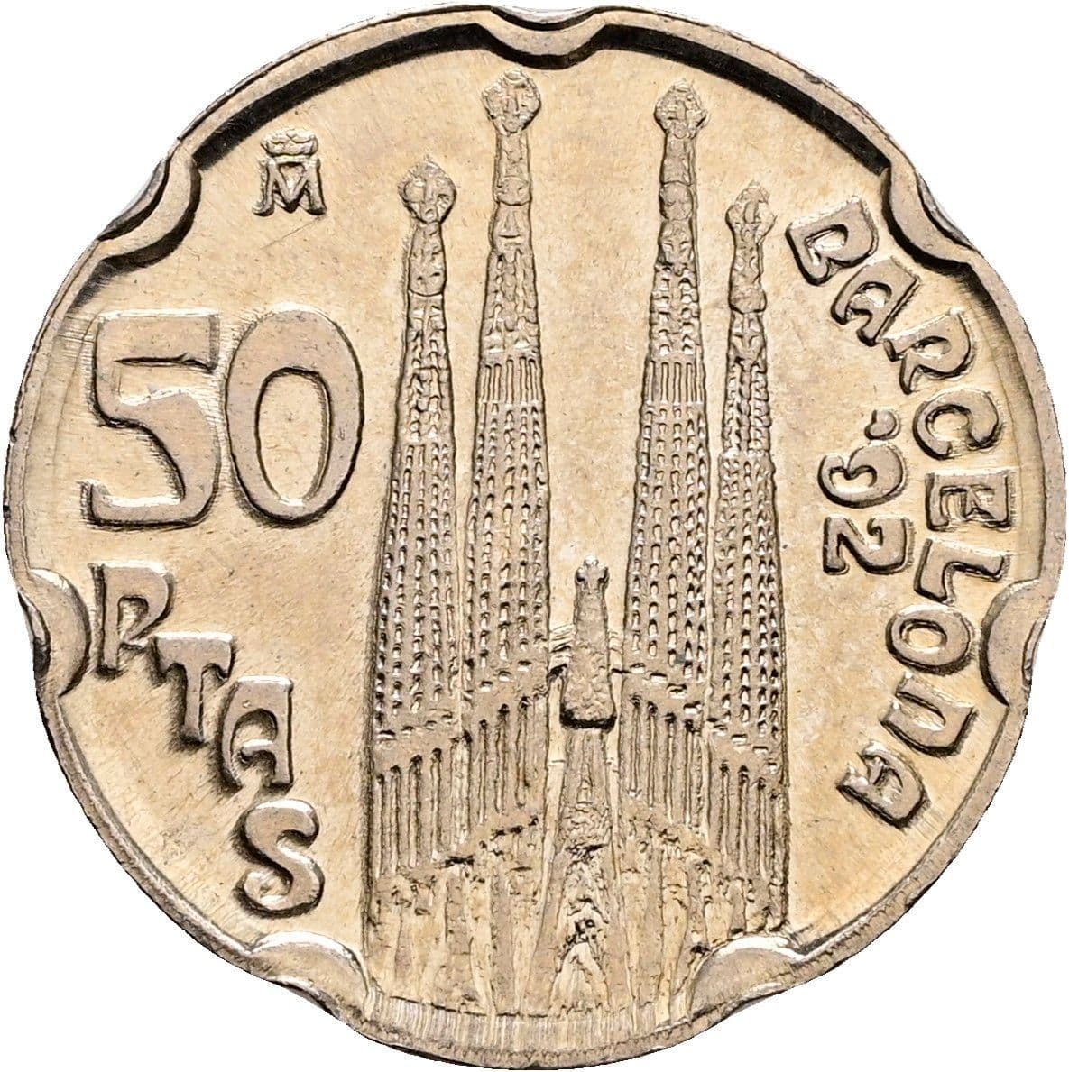 50 Pesetas Juan Carlos I. 1992 – Rückseite
