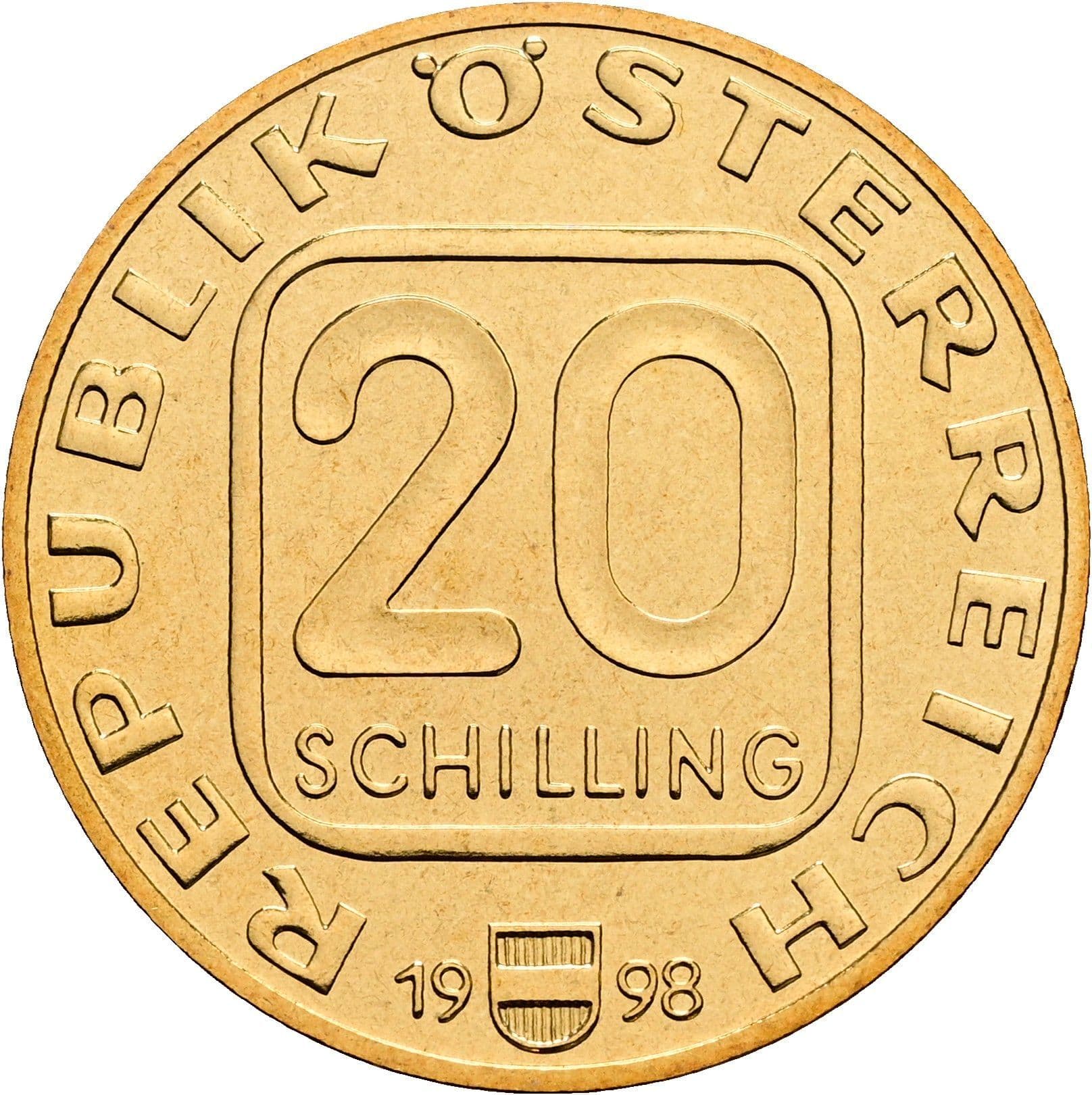 20 Schilling 1998 – Vorderseite