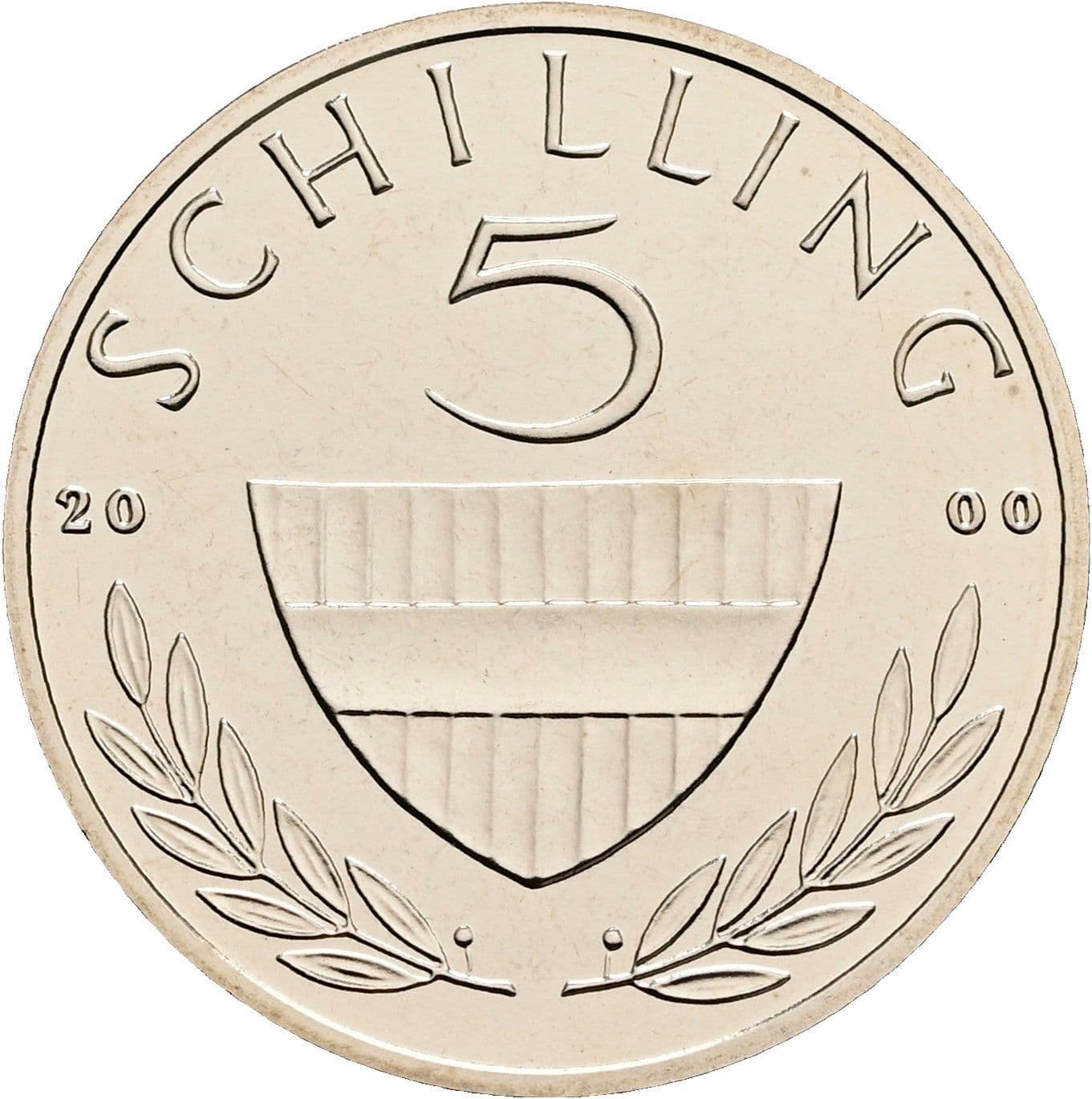 5 Schilling 2000 – Vorderseite