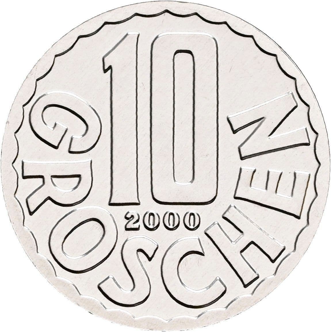 10 Groschen 2000 – Vorderseite