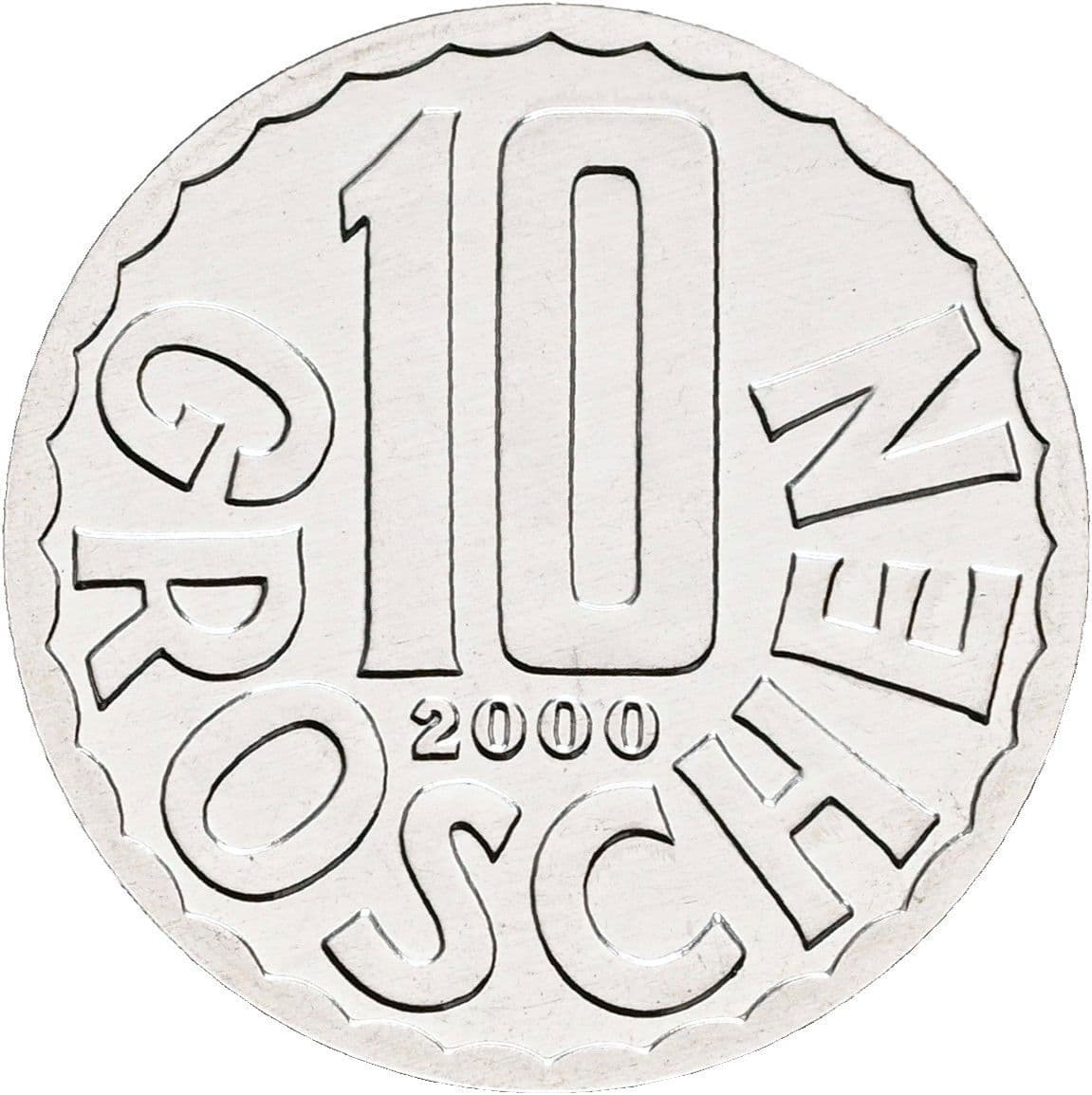 10 Groschen 2000 – Vorderseite