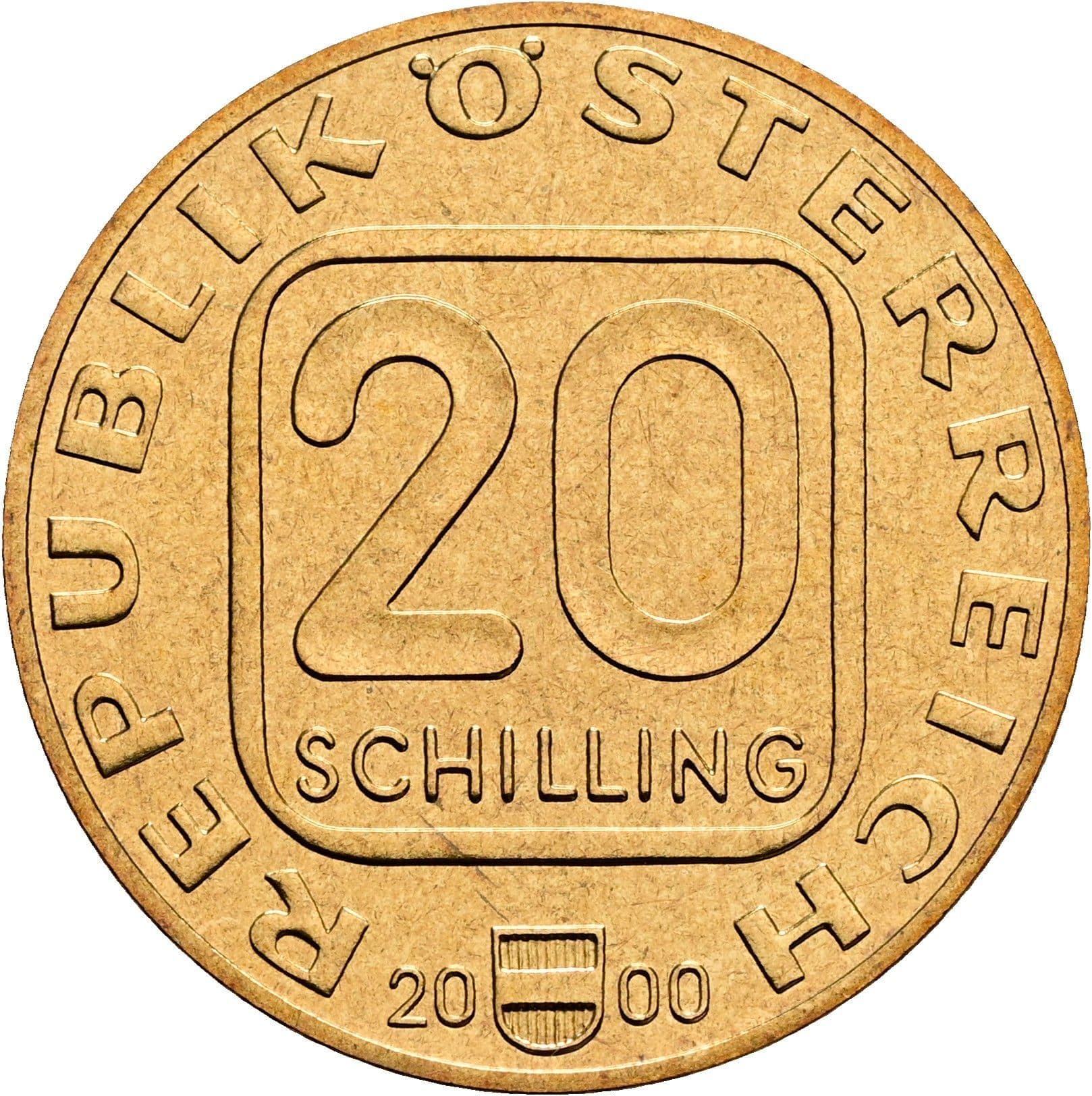 20 Schilling 2000 – Vorderseite