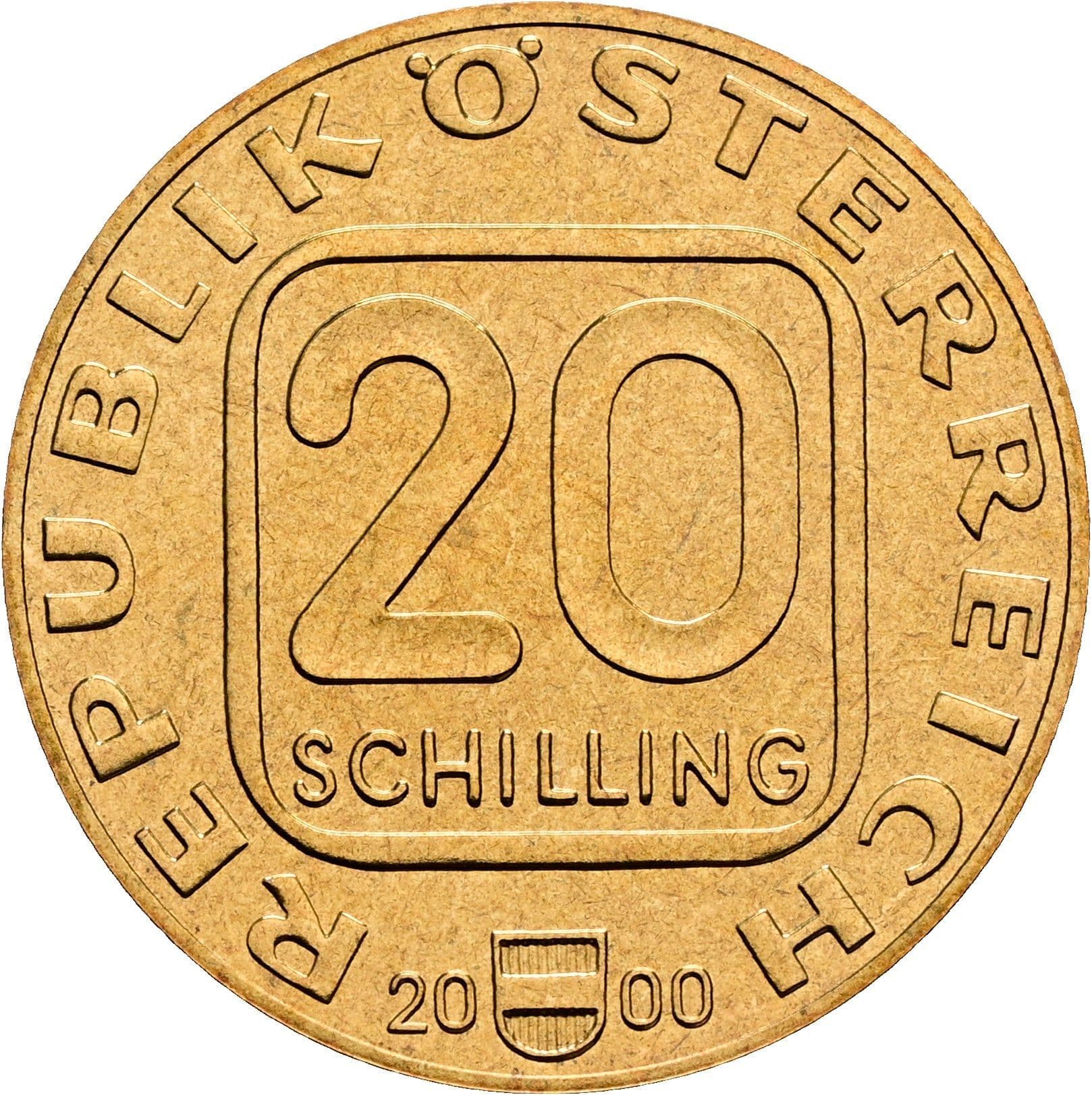 20 Schilling 2000 – Vorderseite