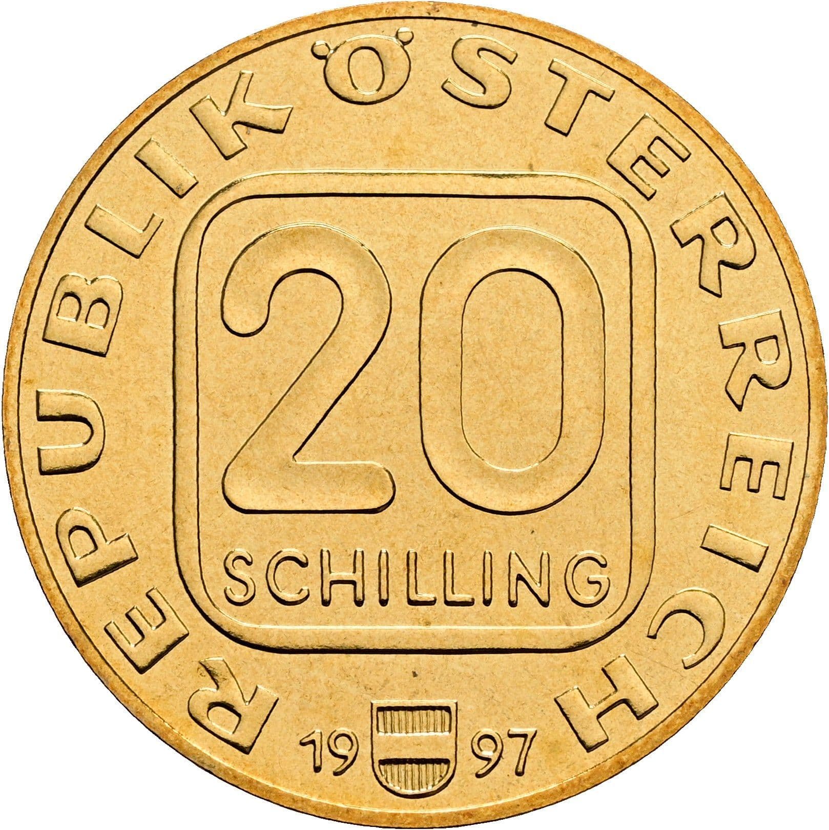 20 Schilling 1997 – Vorderseite