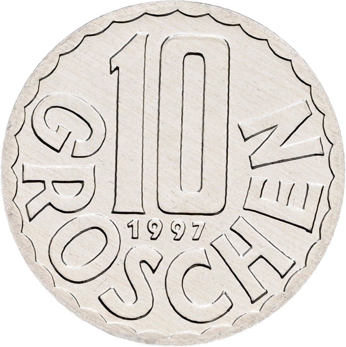 10 Groschen 1997 – Vorderseite
