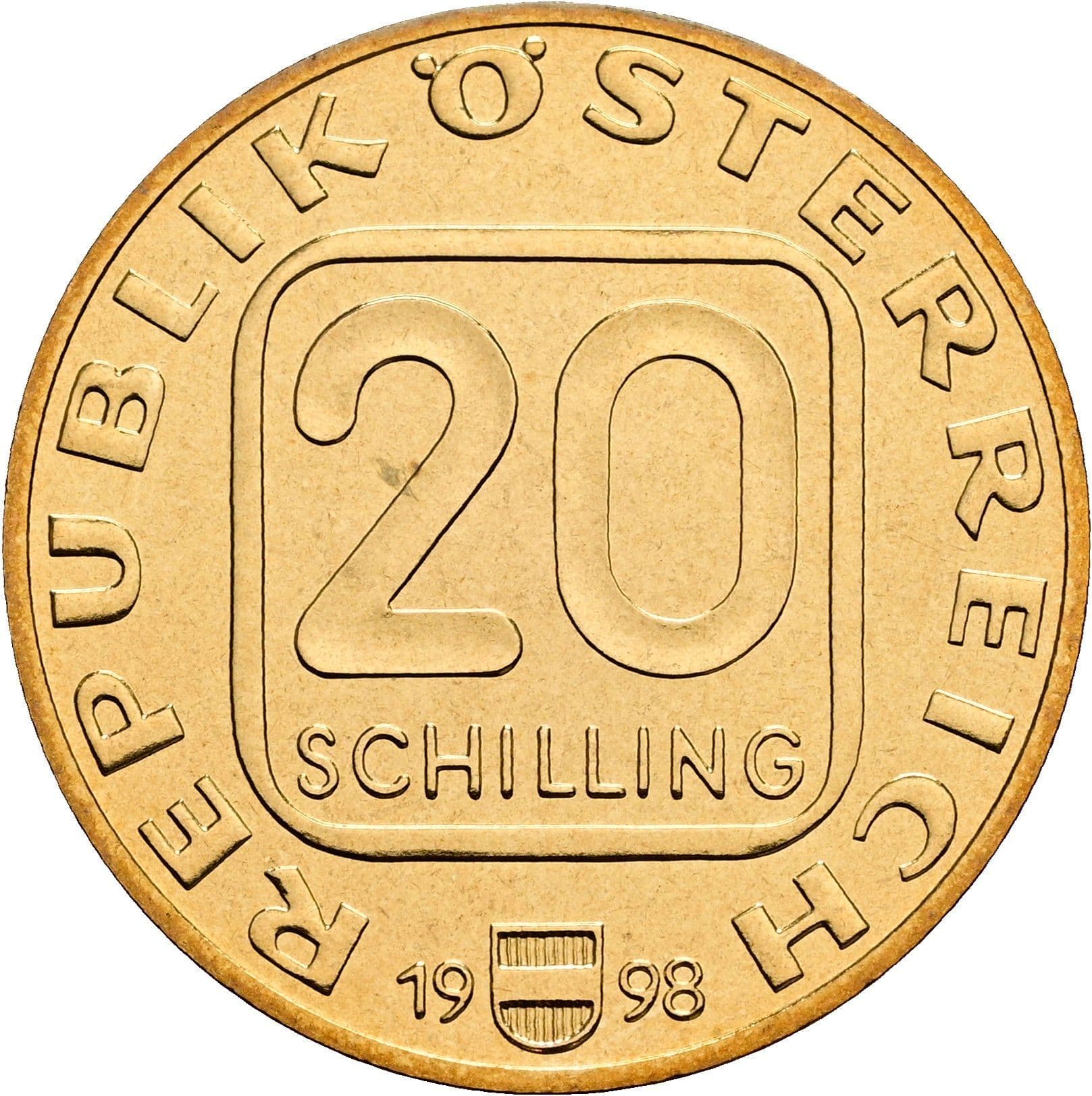 20 Schilling 1998 – Vorderseite