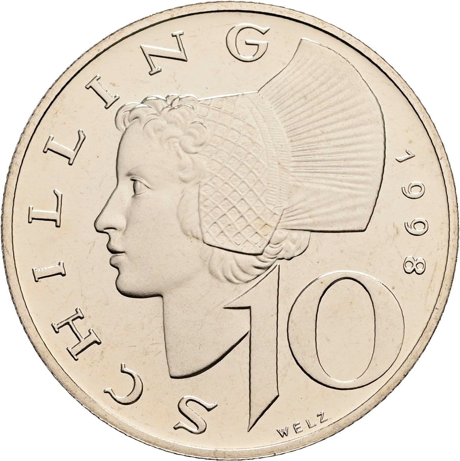 10 Schilling 1998 – Vorderseite