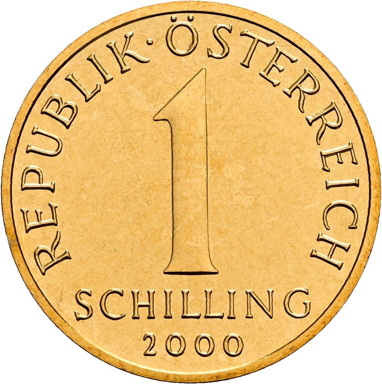 1 Schilling 2000 – Vorderseite