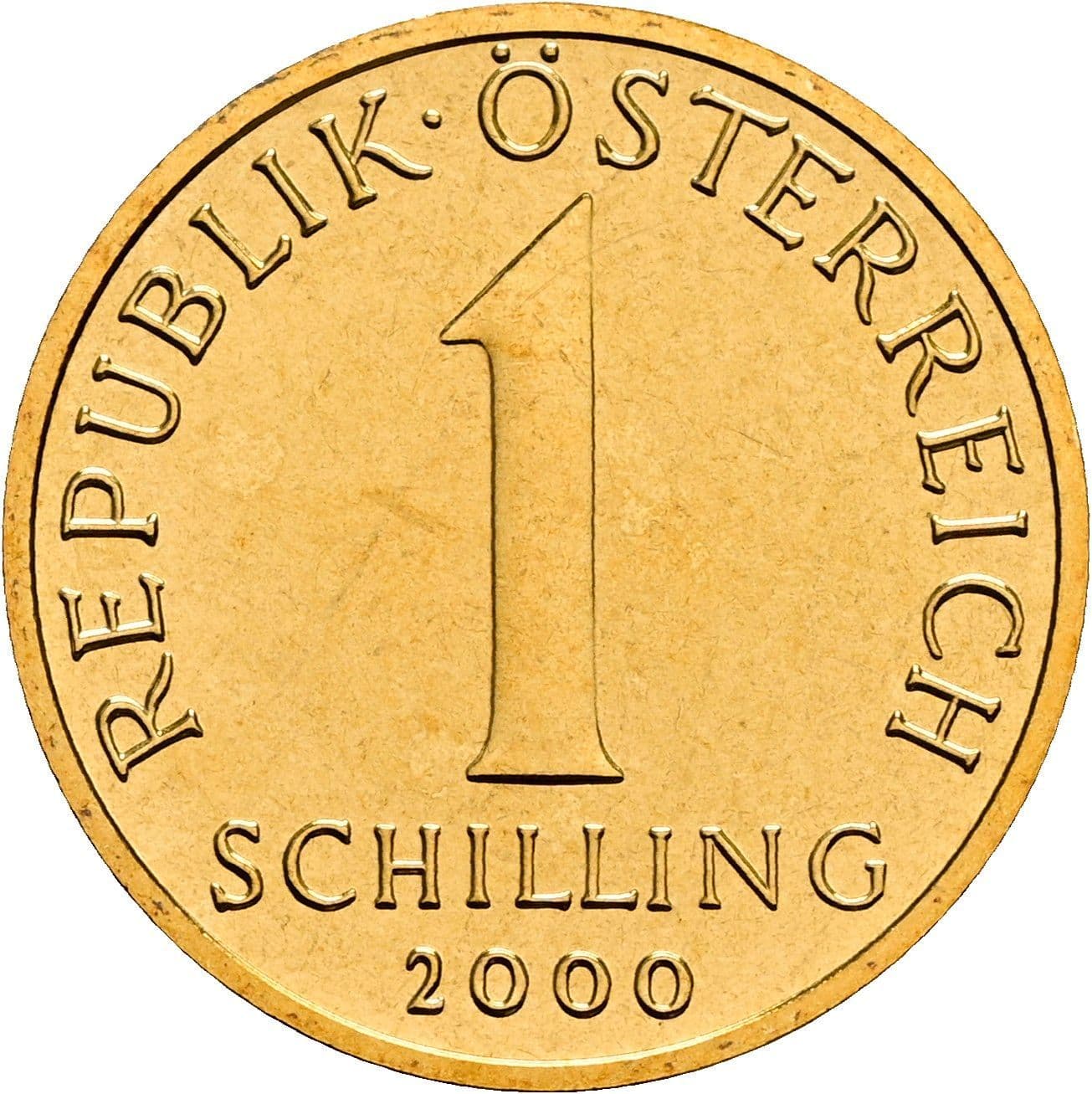 1 Schilling 2000 – Vorderseite