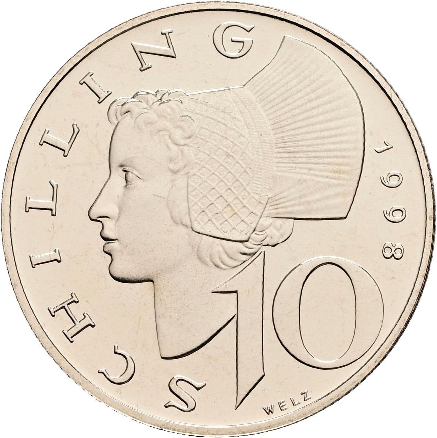 10 Schilling 1998 – Vorderseite