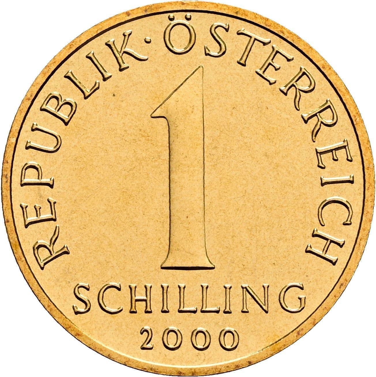 1 Schilling 2000 – Vorderseite