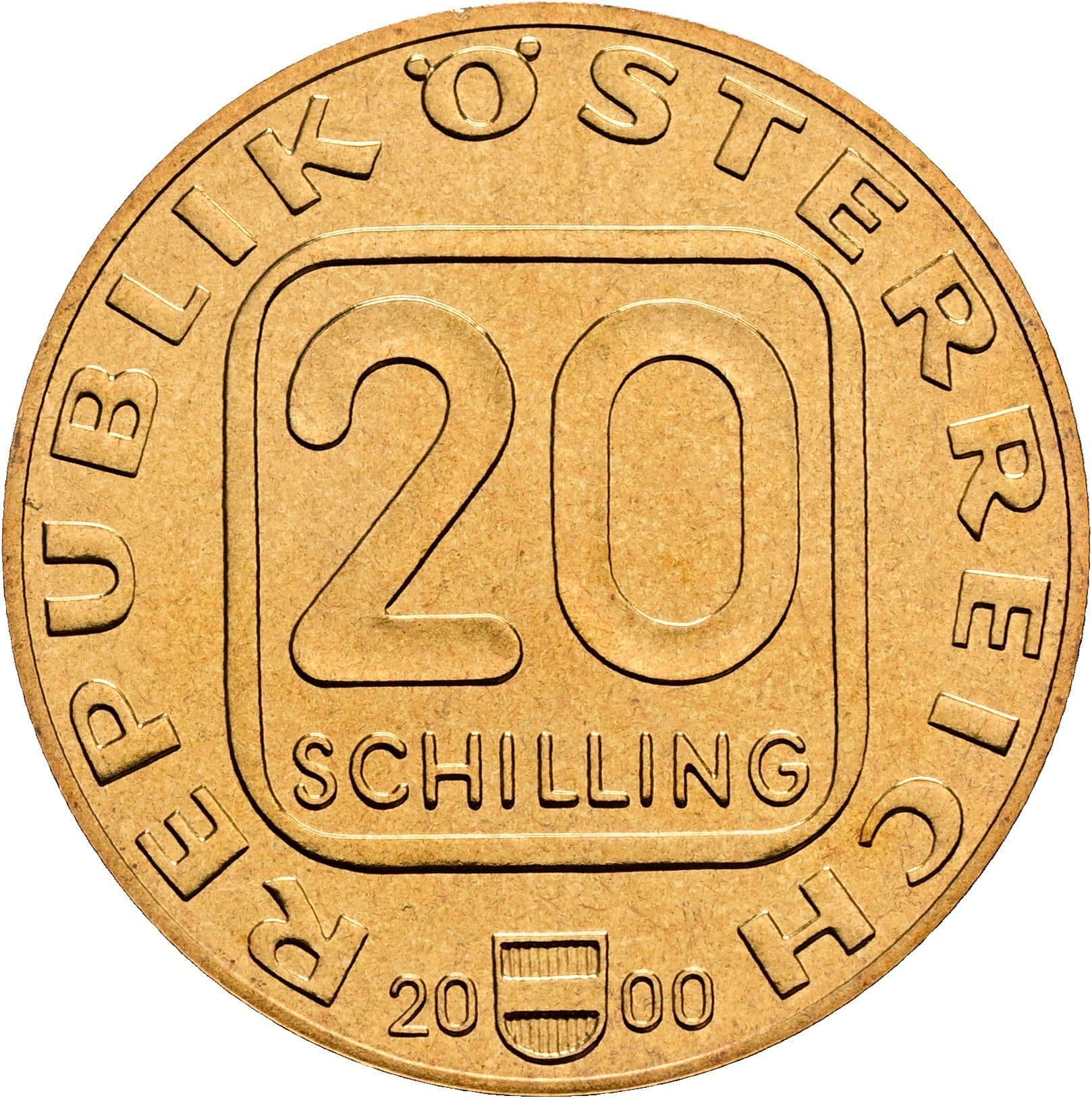 20 Schilling 2000 – Vorderseite