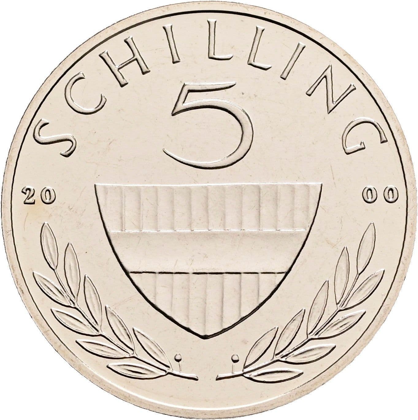 5 Schilling 2000 – Vorderseite