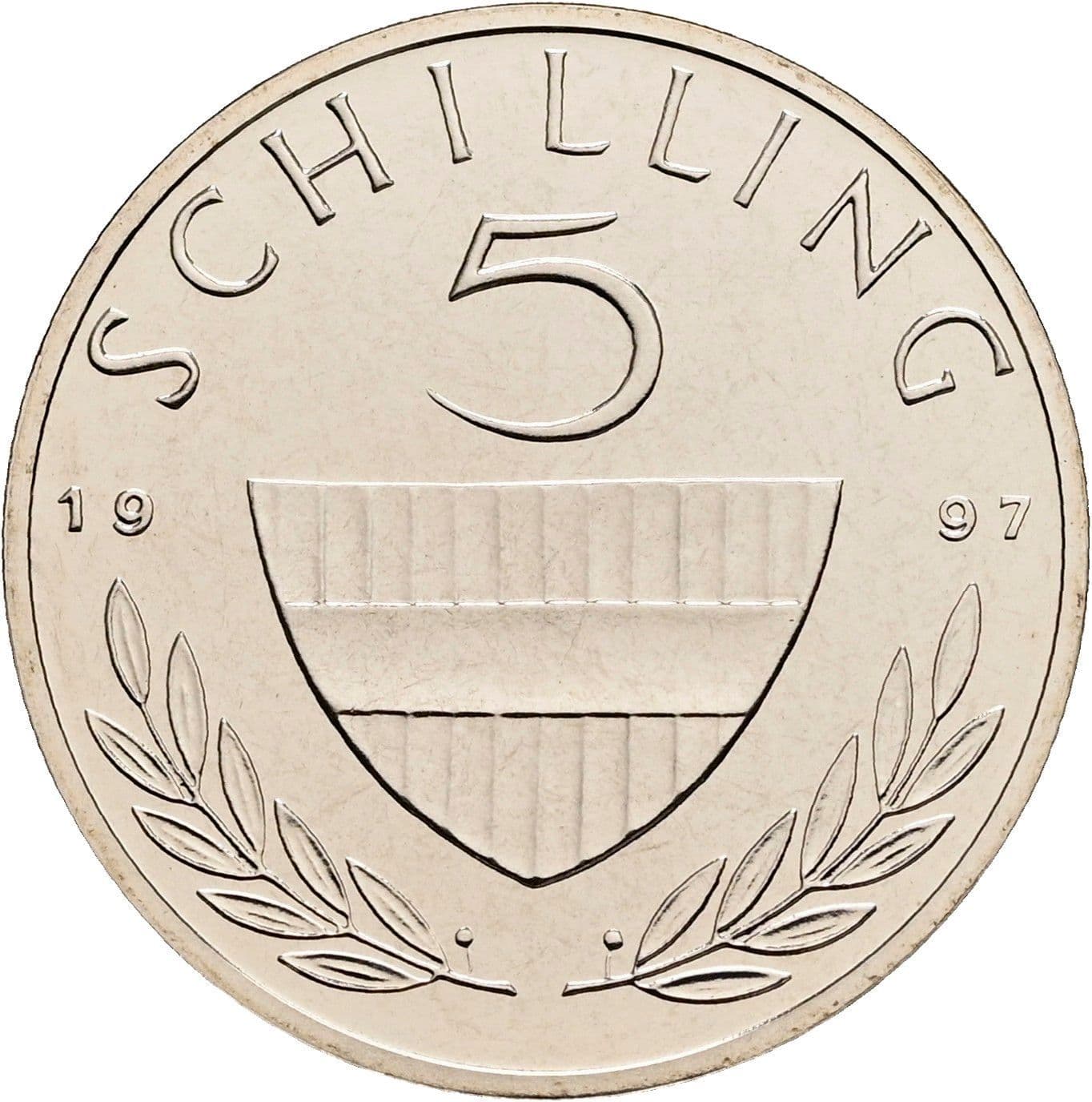 5 Schilling 1997 – Vorderseite