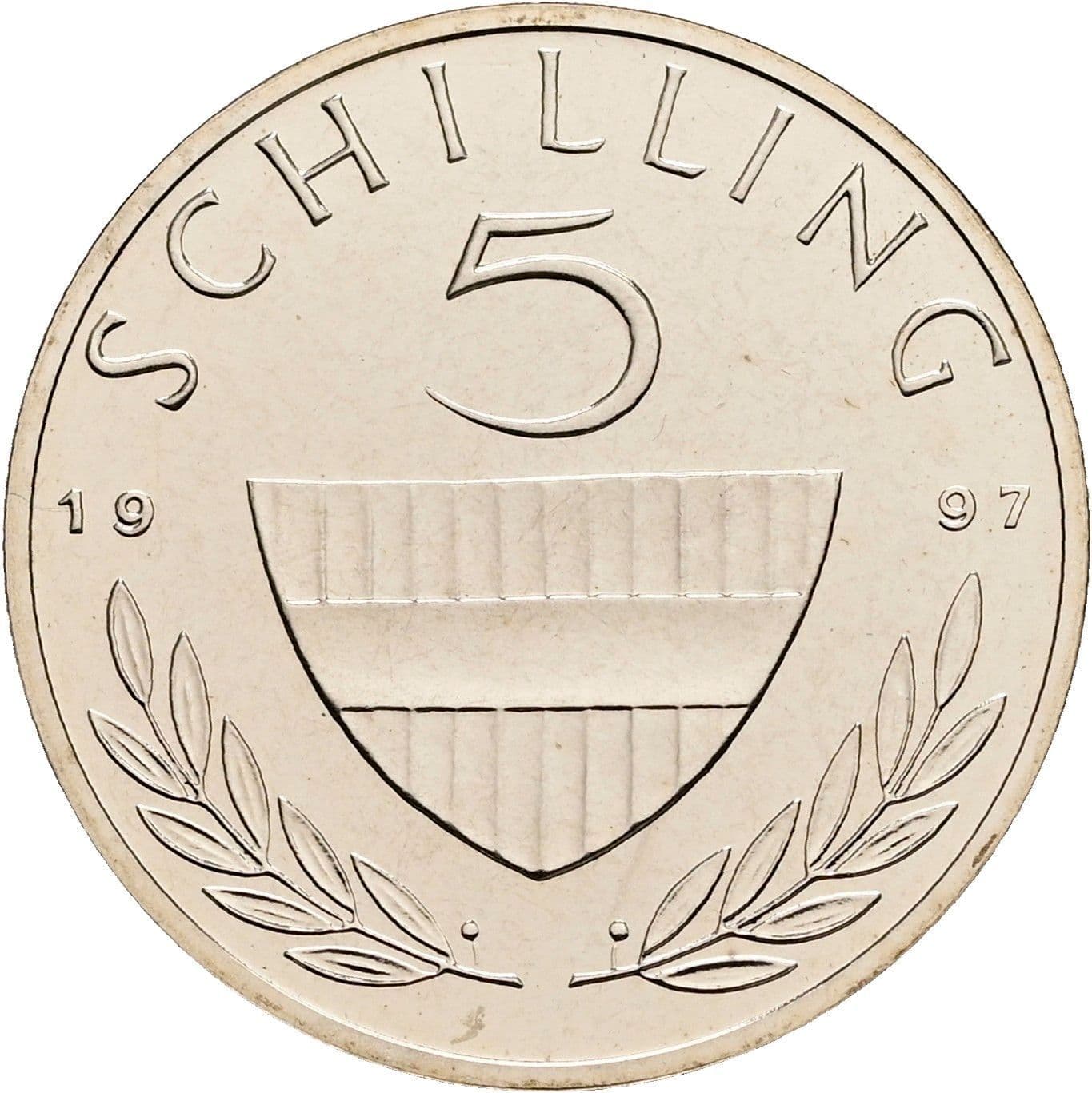 5 Schilling 1997 – Vorderseite