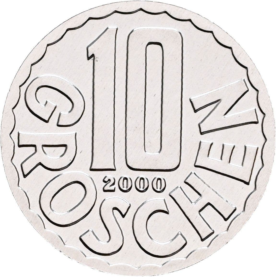 10 Groschen 2000 – Vorderseite