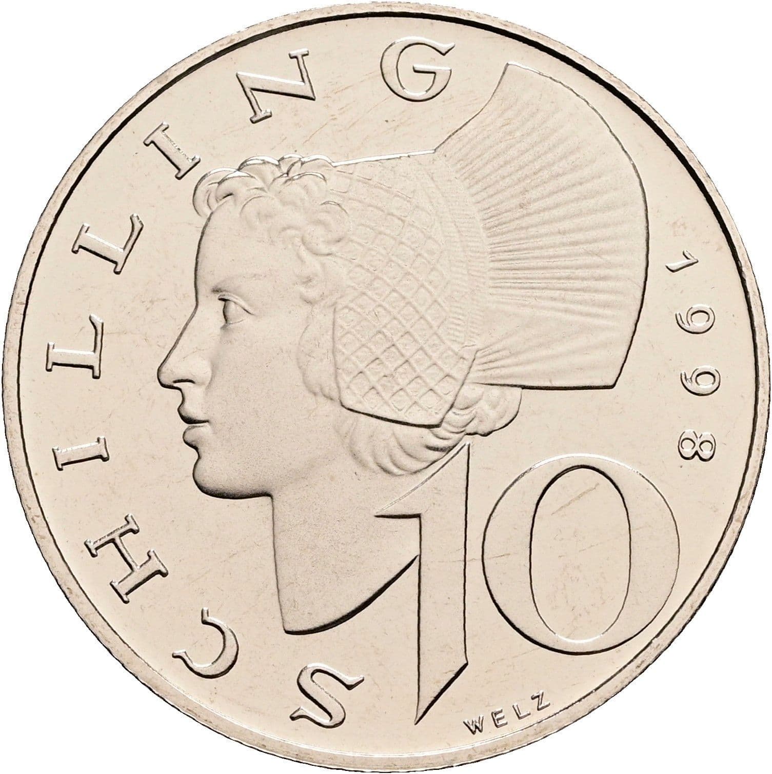 10 Schilling 1998 – Vorderseite